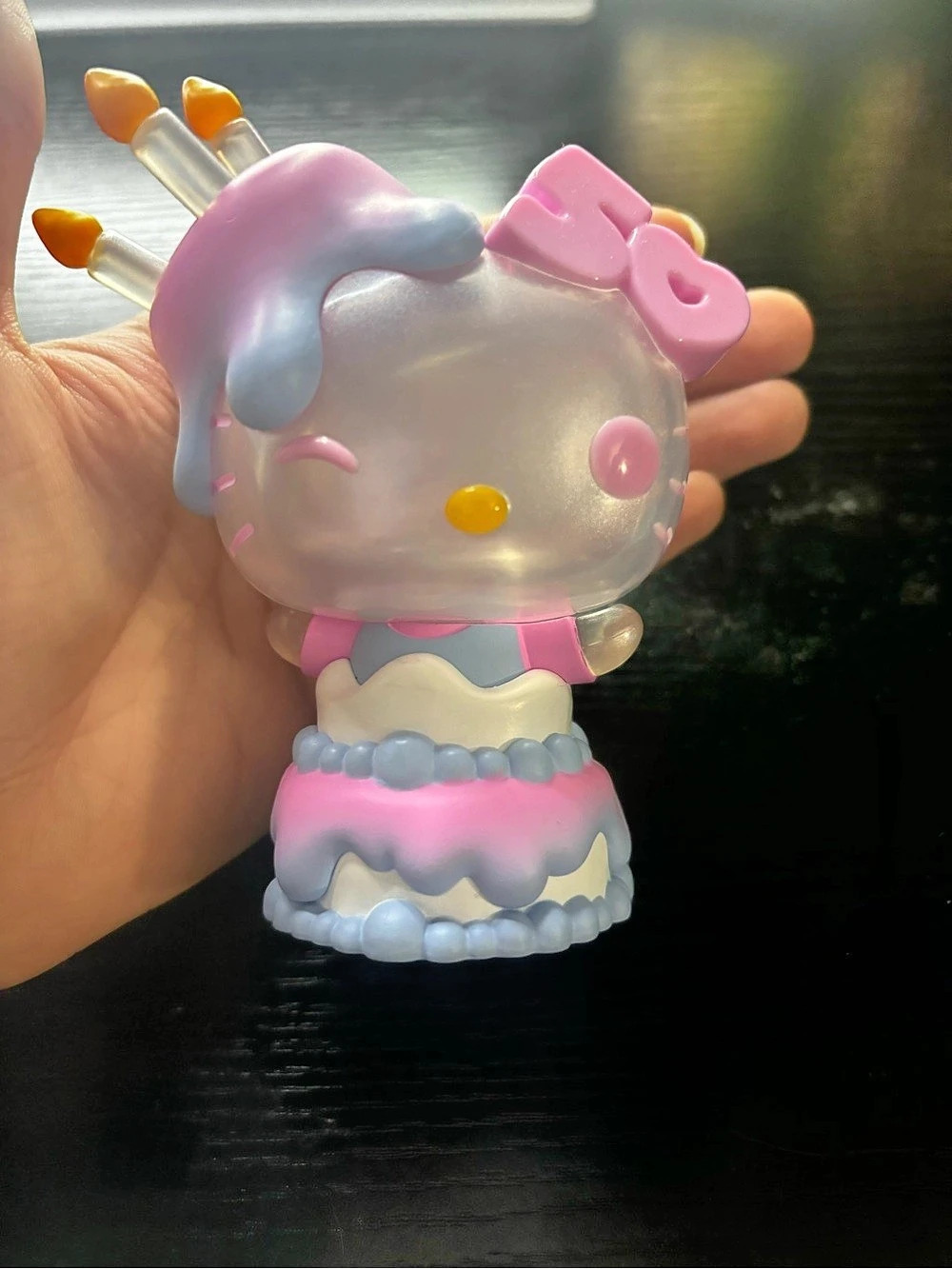 Sanrio Hello Kitty Figure Pink & White Like New